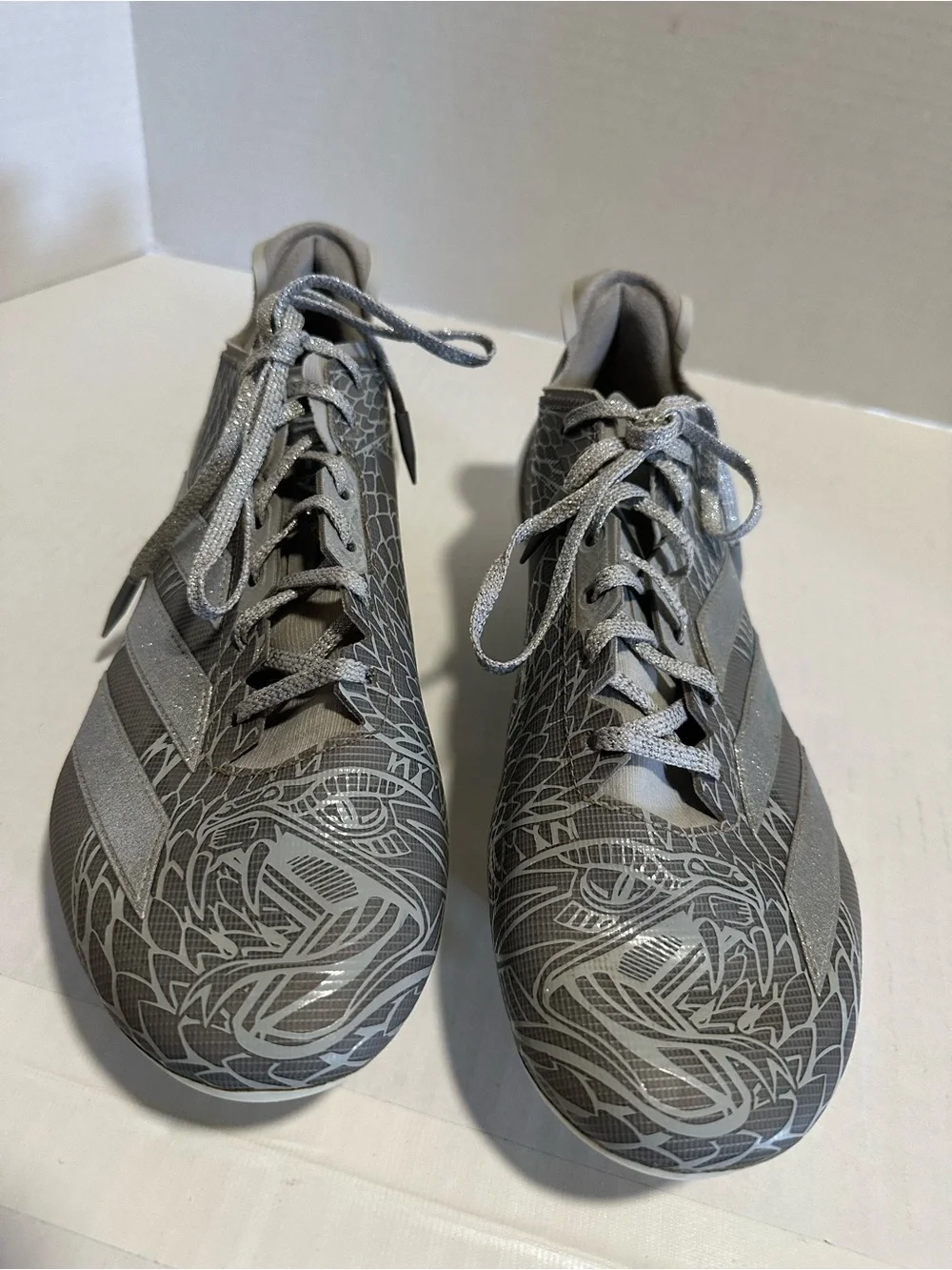 Adidas Mens Adizero Electric Gray/ metallic silver football cleats